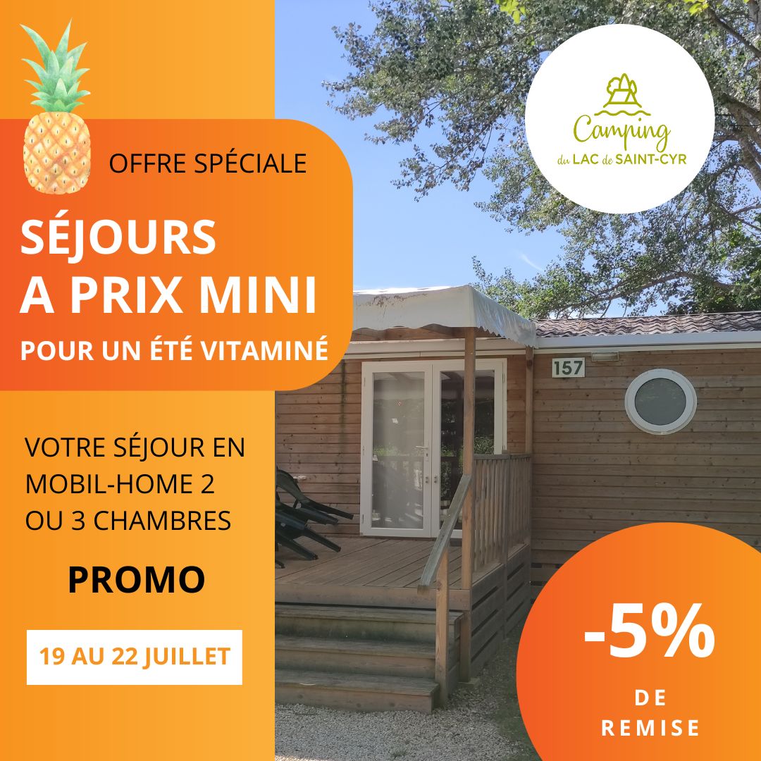 MOBILE-HOME STAYS AT A MINIMUM PRICE